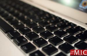 The keyboard comes with iPad 2 specific buttons